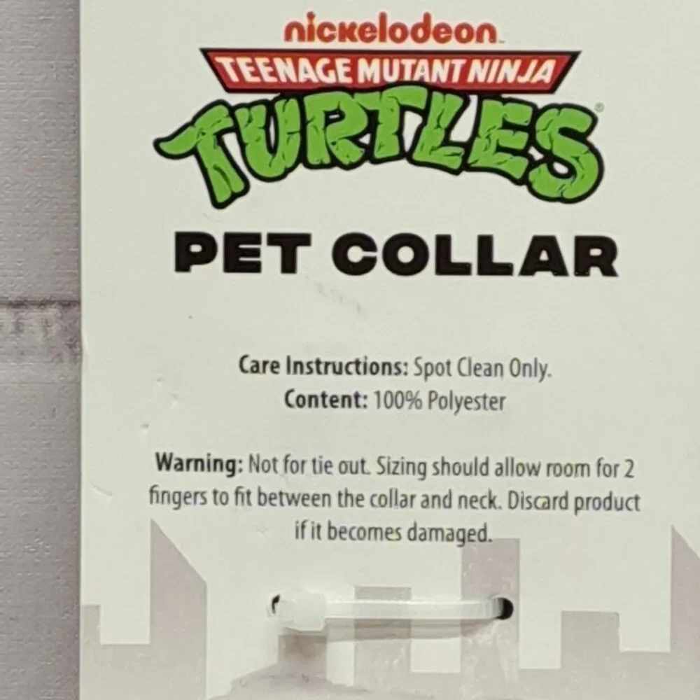 TMNT  Teenage Mutant Ninja‎ Turtles All Over Graphics Pet Collar S/M 11